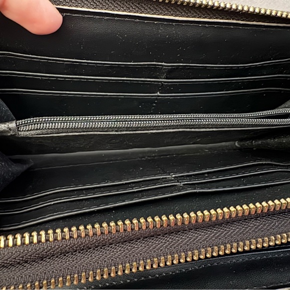 Michael Kors Black and Gold Leather Wallet - Picture 6 of 9